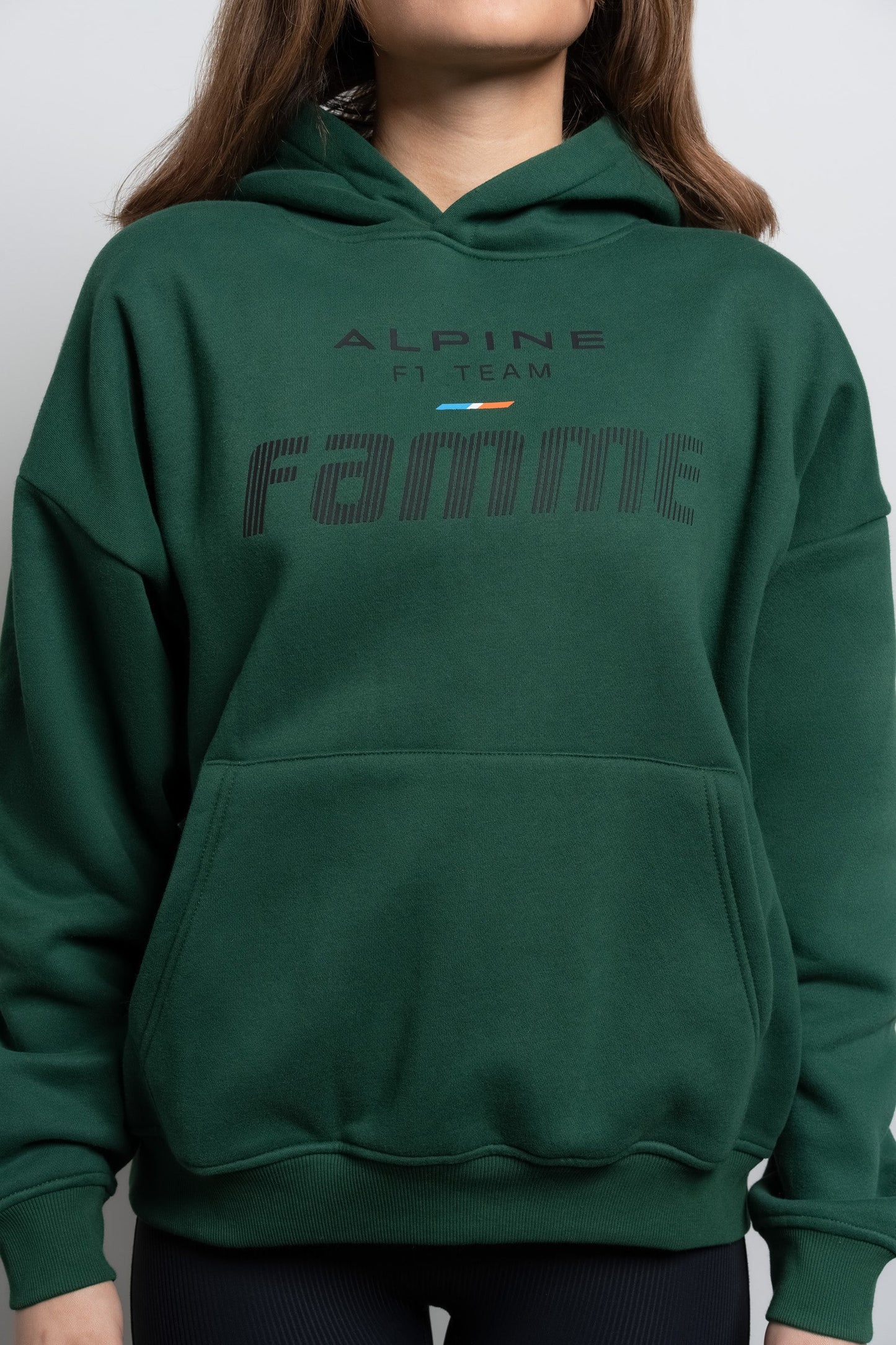 Green Racing Hoodie - for dame - Famme - Hoodie