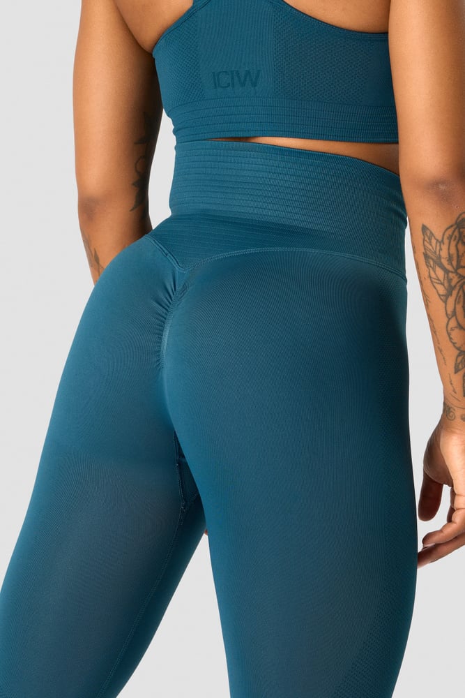 define seamless scrunch tights dk teal