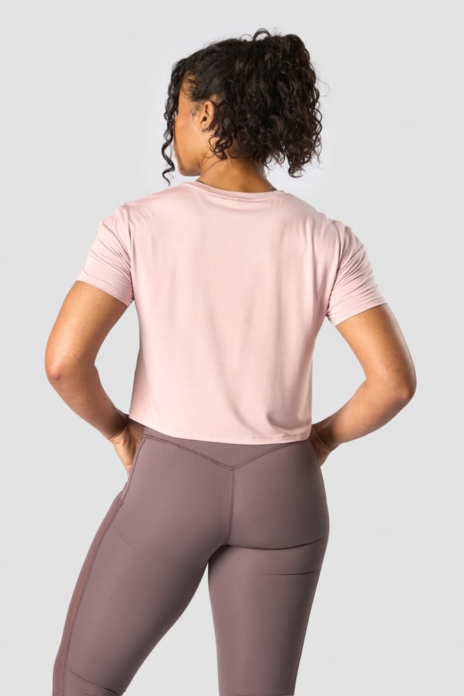 everyday cropped t-shirt light mauve