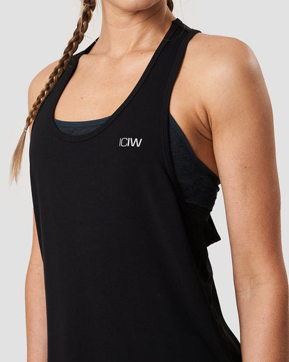 everyday racerback tank top black