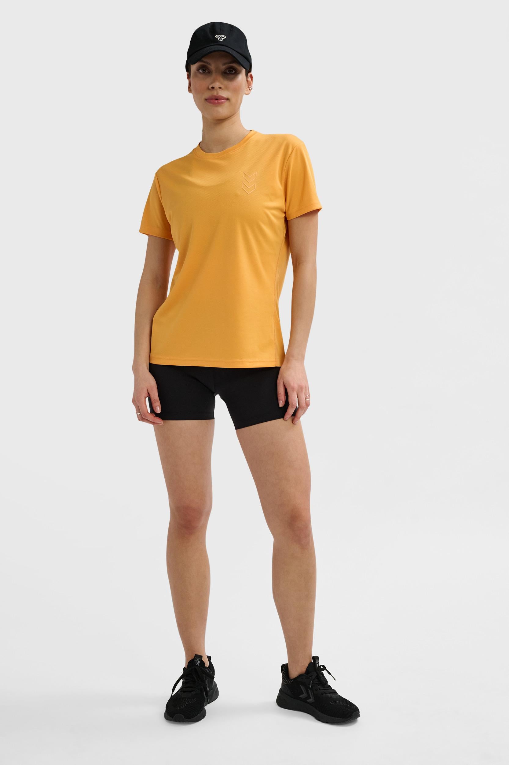 HUMMEL - Hmlactive Pl Jersey S/s Woman - Blazing Orange