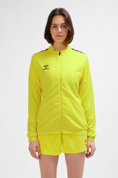 HUMMEL - Hmlauthentic Pl Zip Jacket Woman - Blazing Yellow