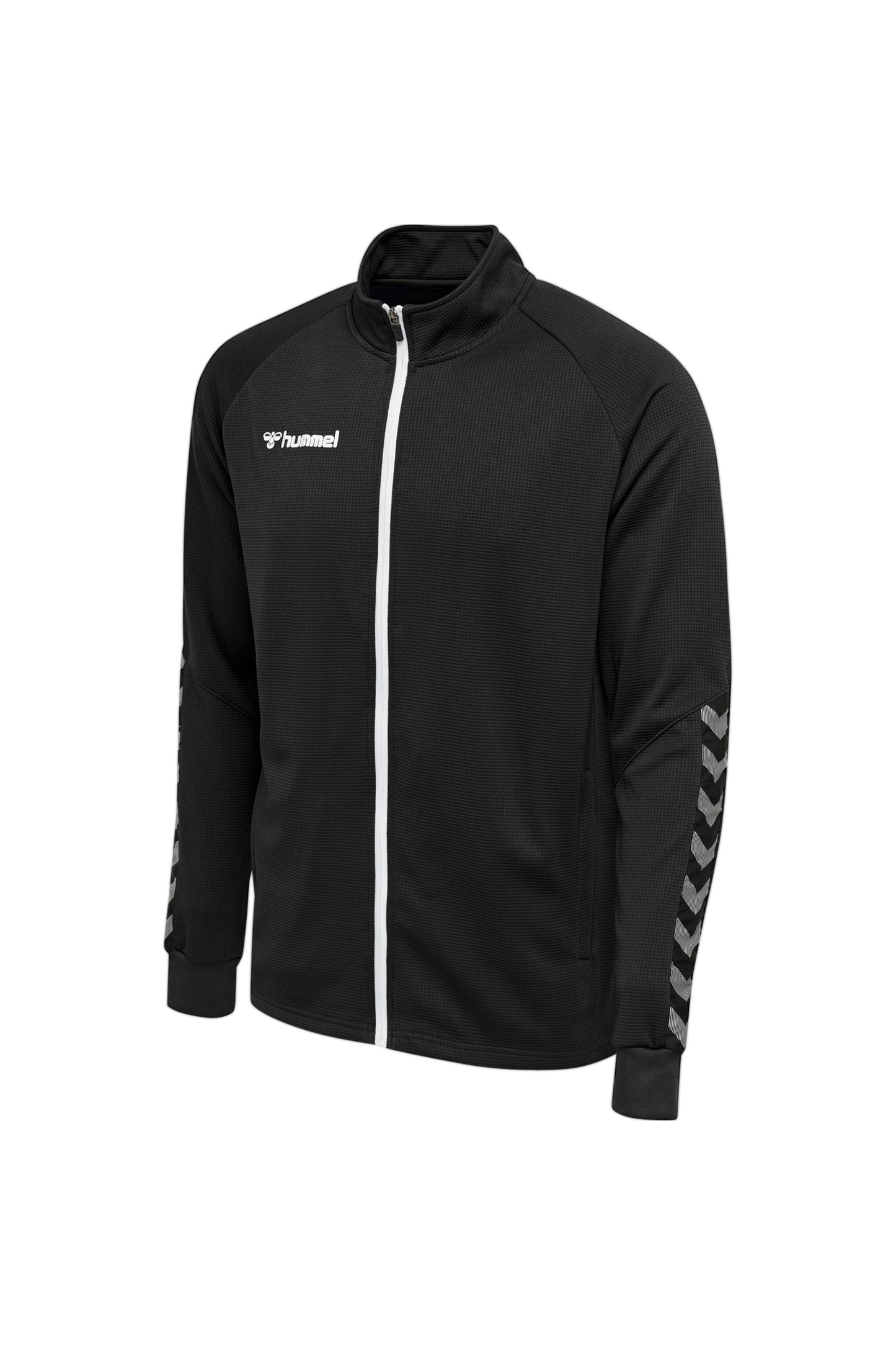 HUMMEL - Hmlauthentic Poly Zip Jacket - Black/white