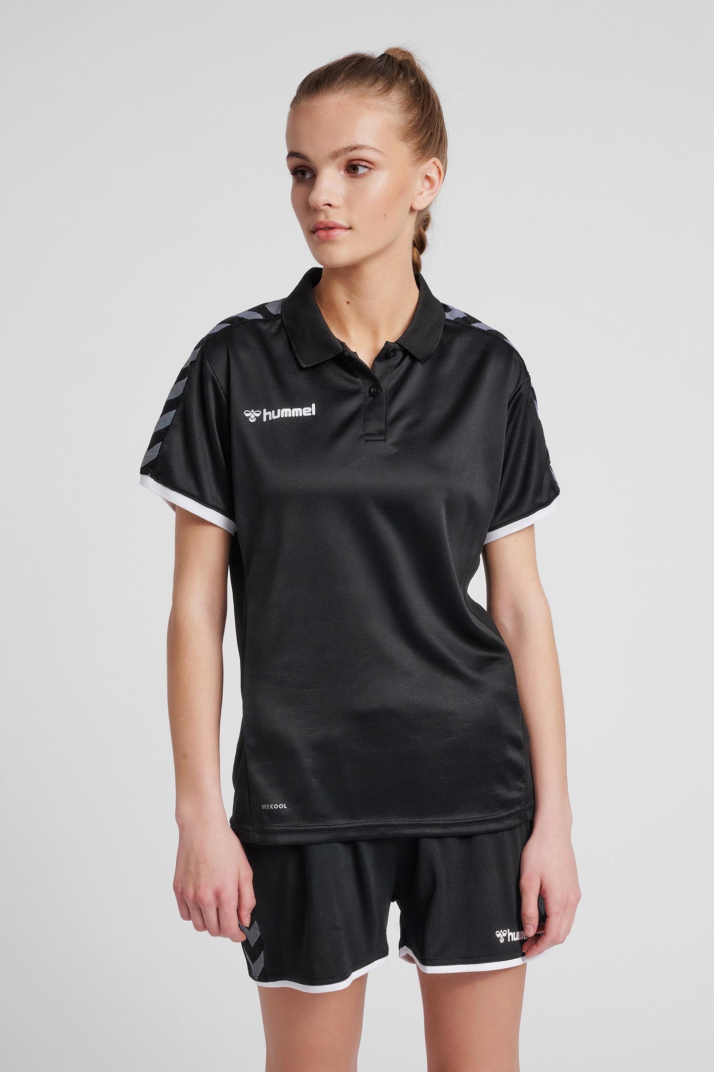 HUMMEL - Hmlauthentic Woman Functional Polo - Black/white