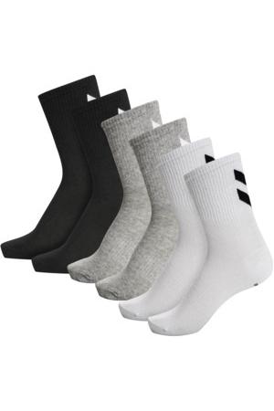 HUMMEL - Hmlchevron 6-pack Socks - White/black/grey