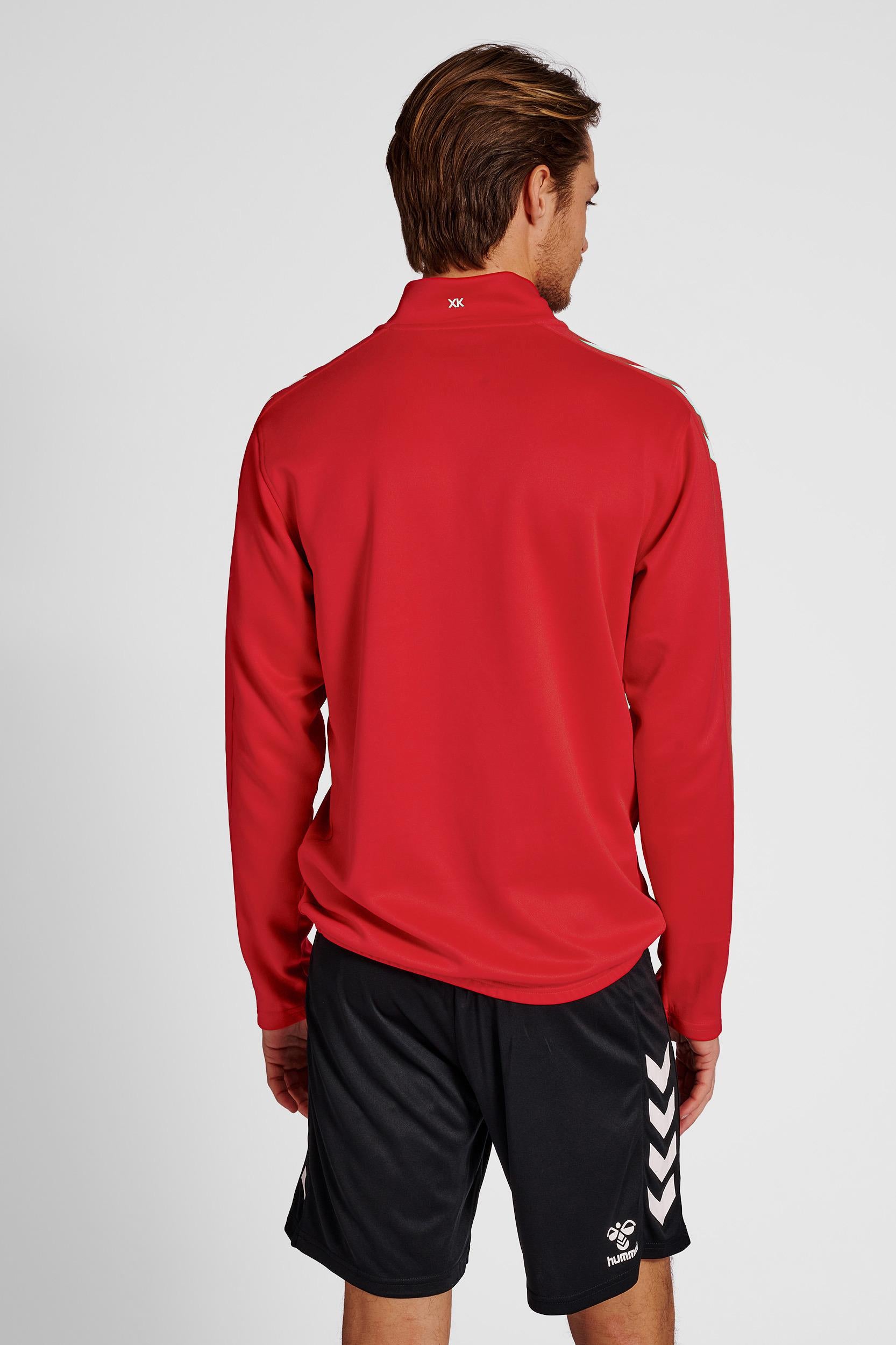 HUMMEL - Hmlcore Xk Half Zip Poly Sweat - True Red