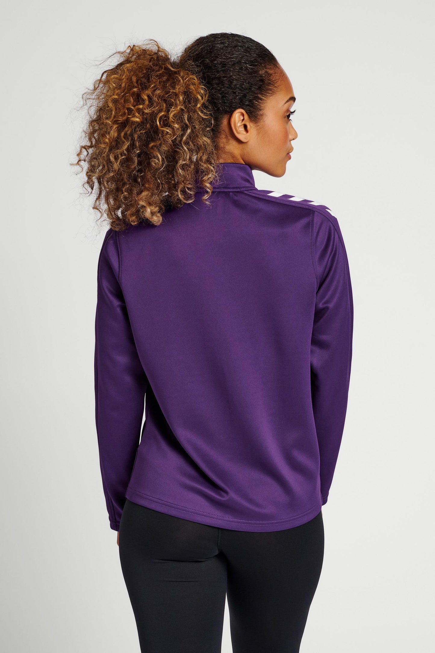 HUMMEL - Hmlcore Xk Poly Zip Sweat Woman - Acai/white