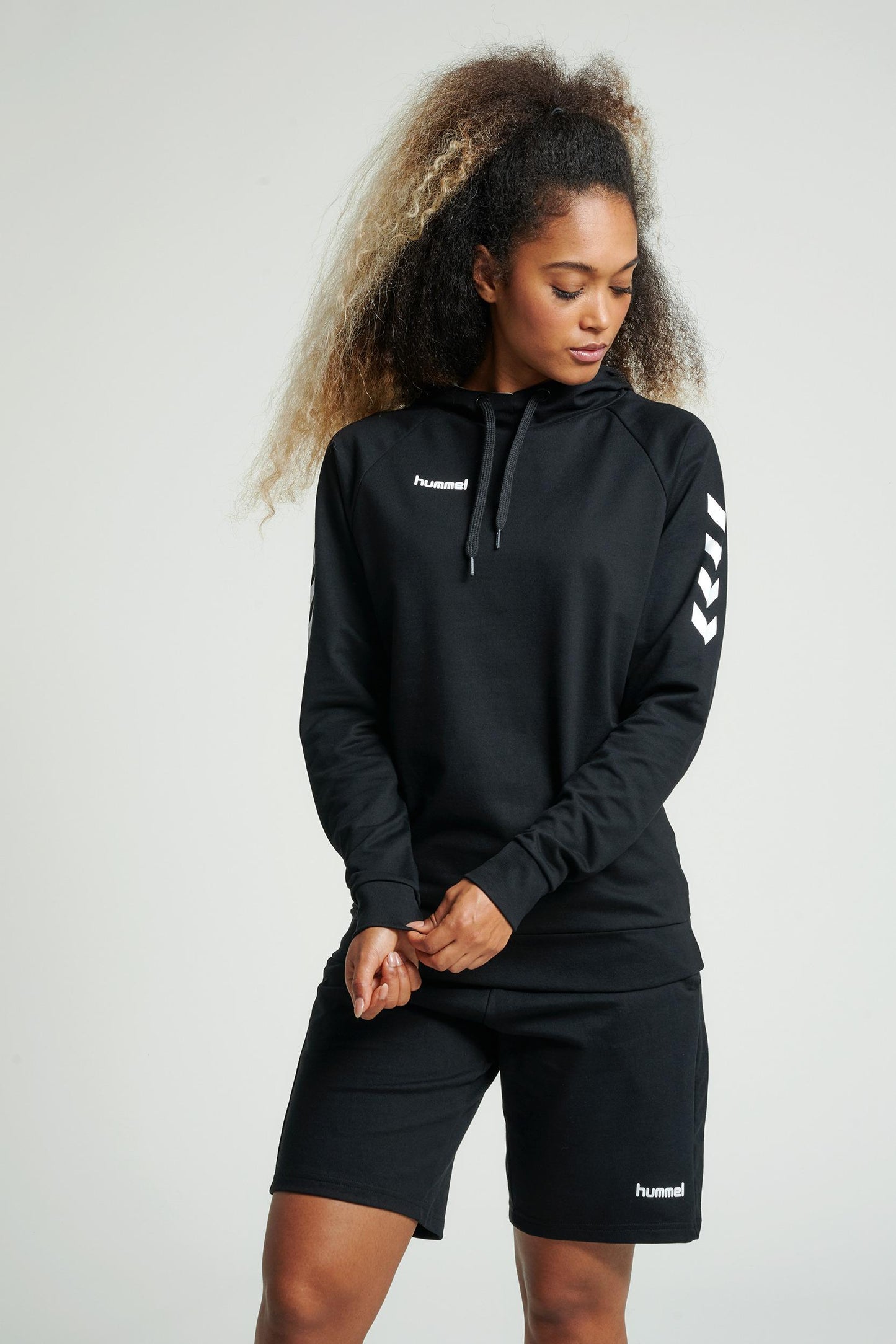 HUMMEL - Hmlgo Cotton Hoodie Woman - Black