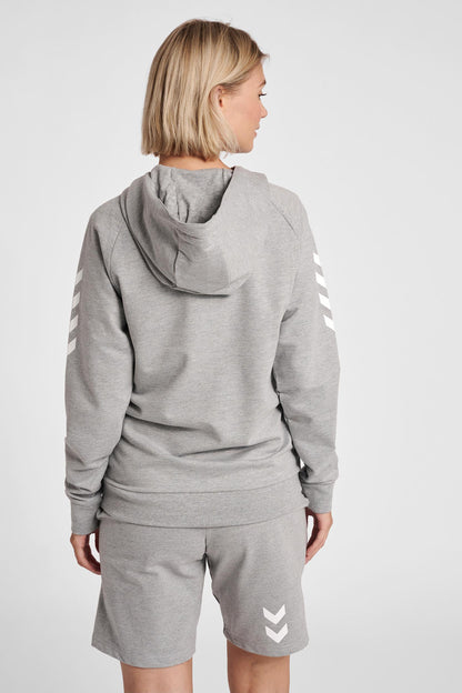 HUMMEL - Hmlgo Cotton Hoodie Woman - Grey Melange