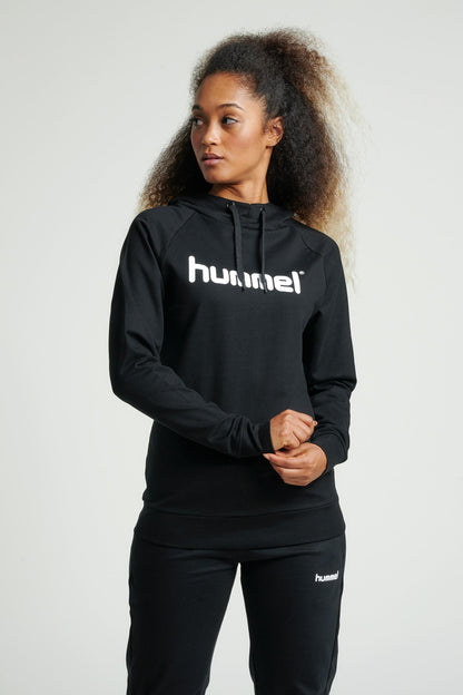 HUMMEL - Hmlgo Cotton Logo Hoodie Woman - Black