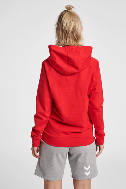 HUMMEL - Hmlgo Cotton Logo Hoodie Woman - True Red