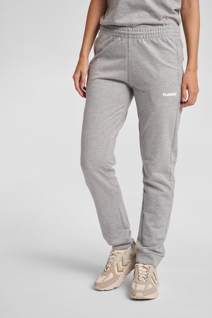 HUMMEL - Hmlgo Cotton Pant Woman - Grey Melange