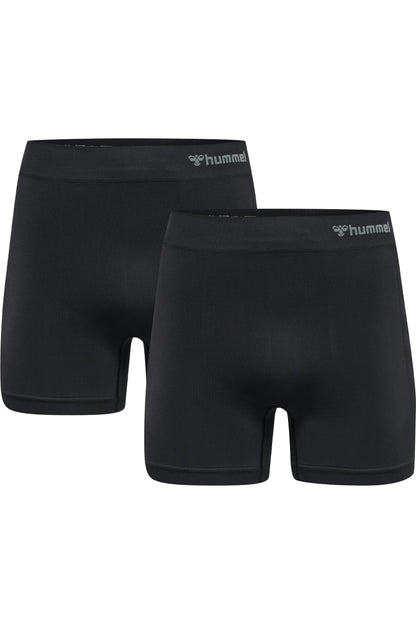 HUMMEL - Hmljack Seamless Boxers 2-pack - Black/black