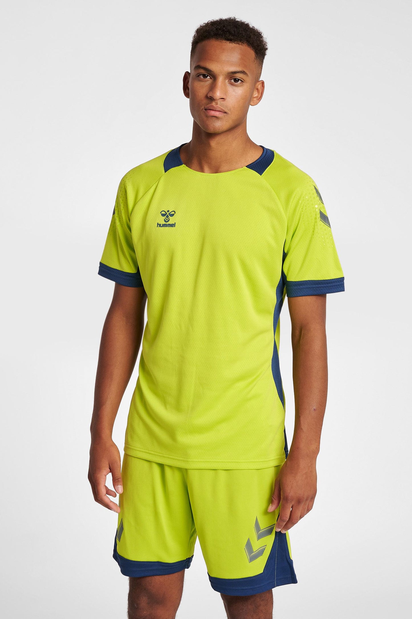 HUMMEL - Hmllead S/s Poly Jersey - Lime Punch