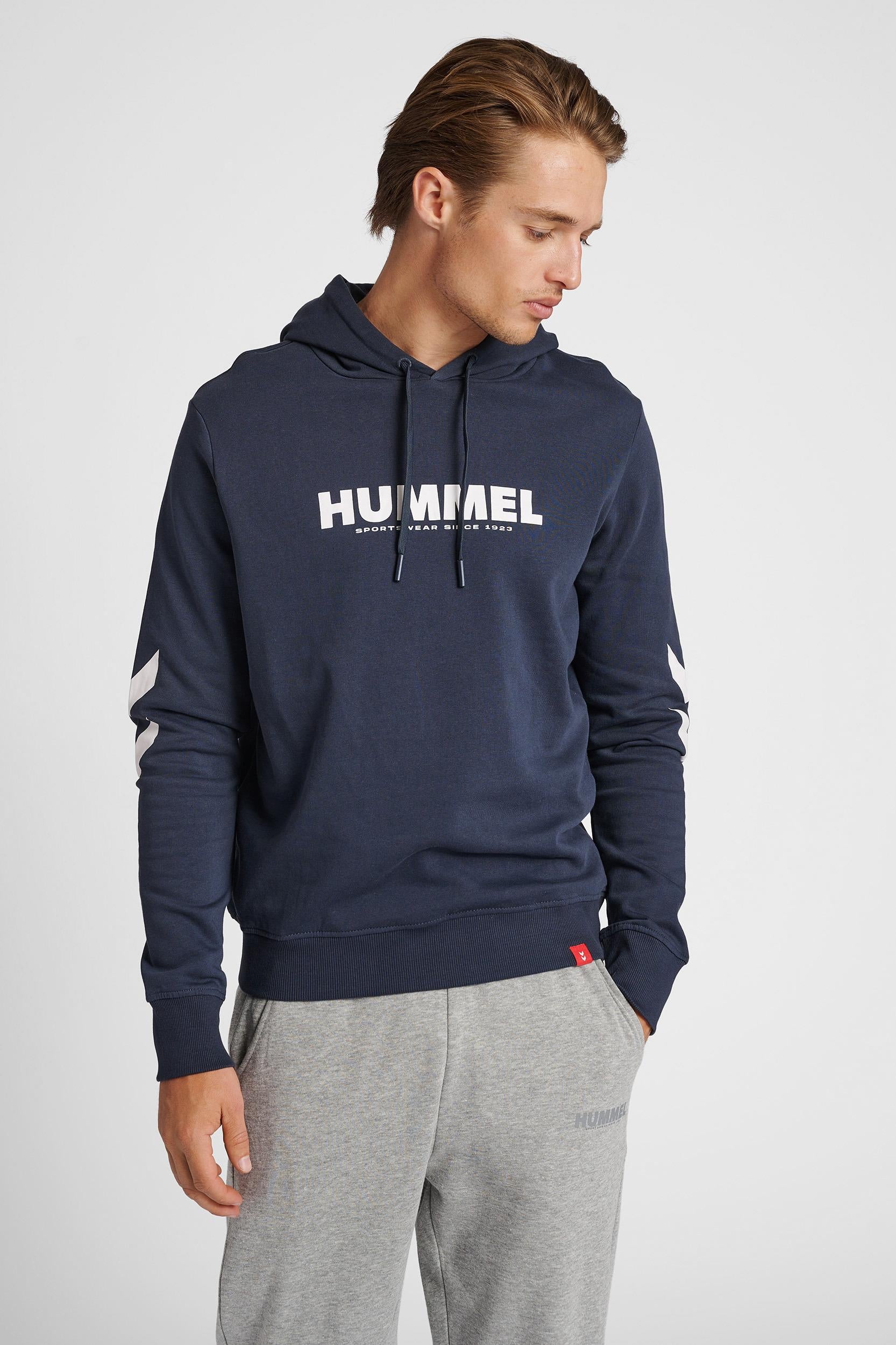 HUMMEL - Hmllegacy Logo Hoodie - Blue Nights