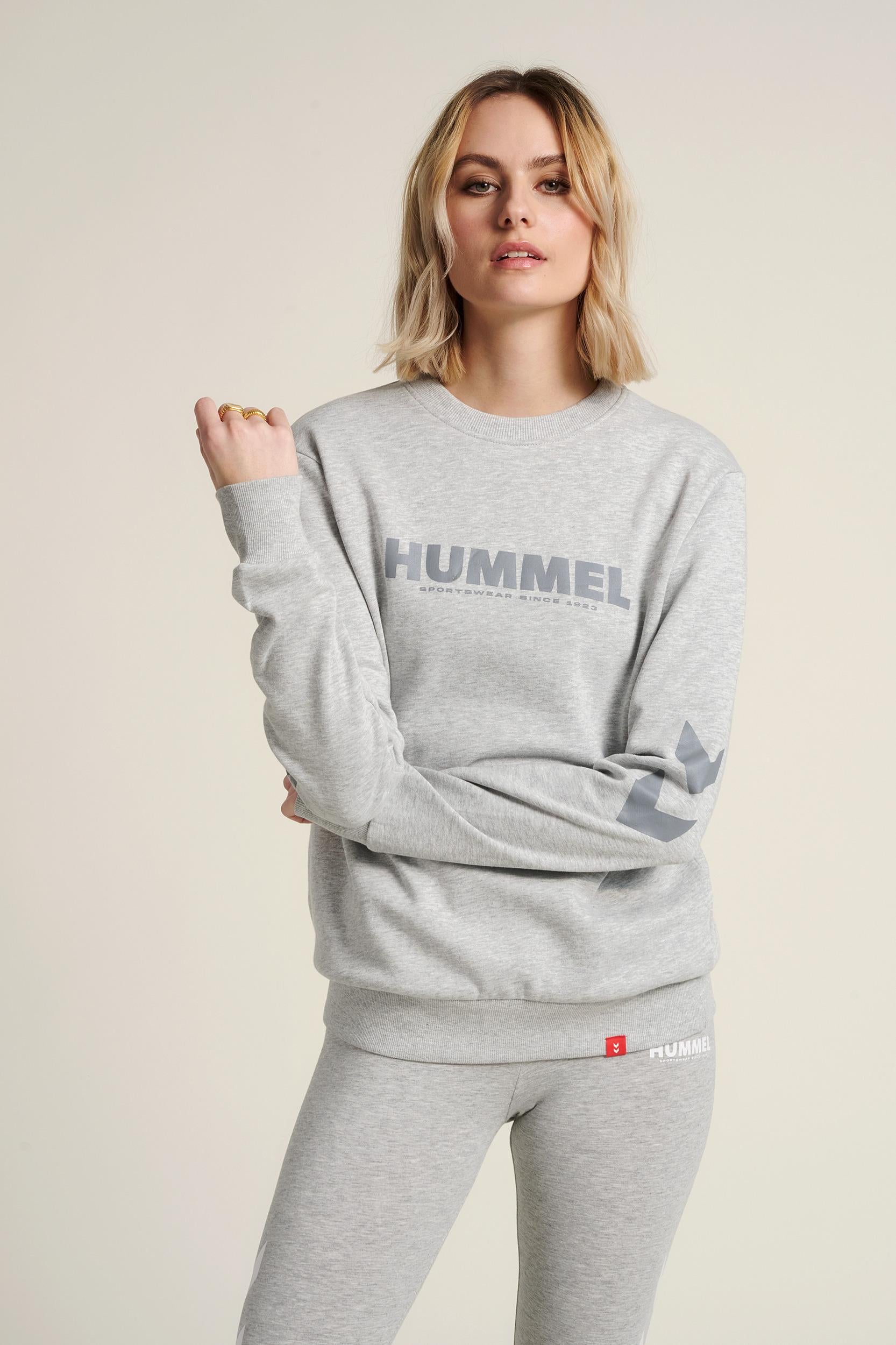 HUMMEL - Hmllegacy Sweatshirt - Grey Melange