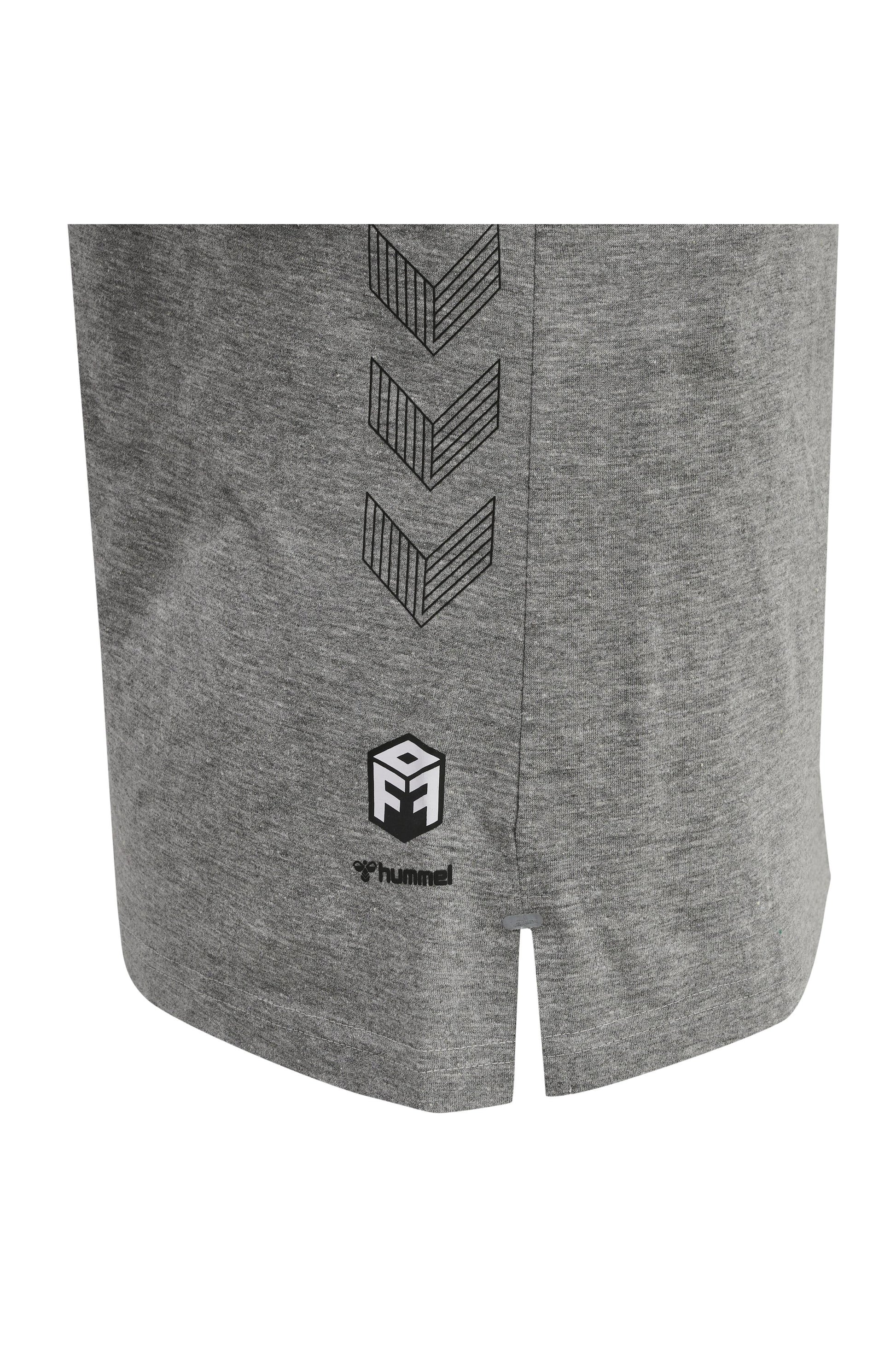 HUMMEL - Hmlmove Grid Cotton T-shirt S/s Wom - Grey Melange