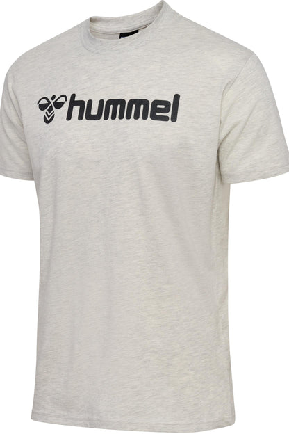 HUMMEL - Hmlmover Cotton T-shirt S/s - Egret Melange