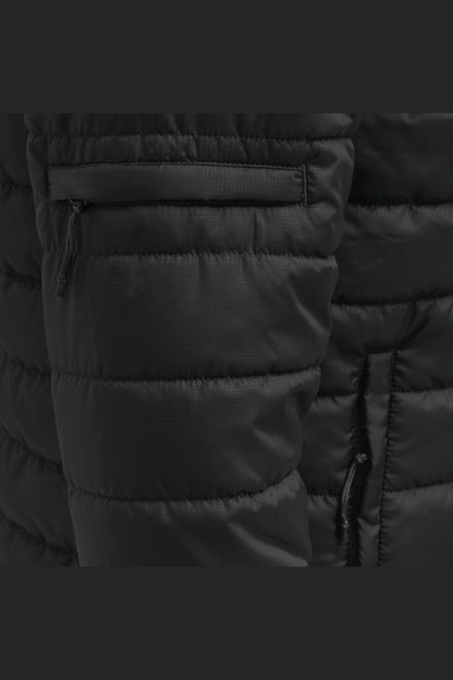 HUMMEL - Hmlnorth Quilted Hood Jacket - Black/asphalt