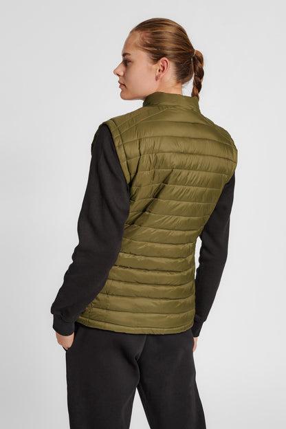 HUMMEL - Hmlred Quilted Waistcoat Woman - Dark Olive