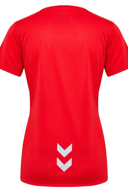 HUMMEL - Hmlrun Jersey S/s Woman - Tango Red