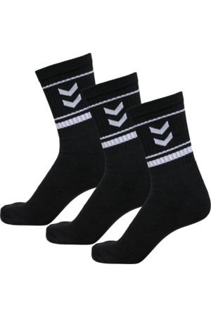 HUMMEL - Hmlstripe Crew 3-pack Socks - Black