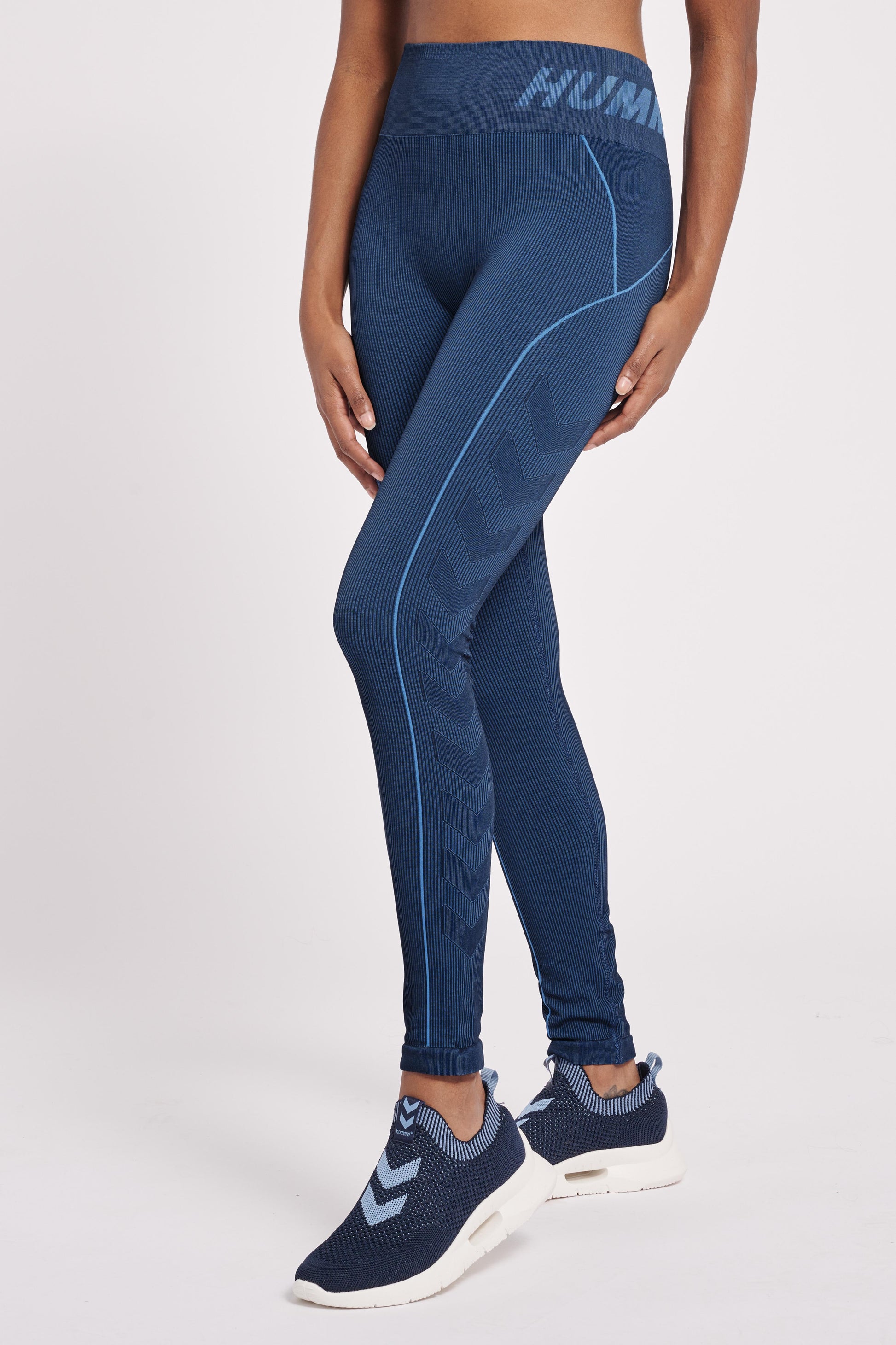 HUMMEL - Hmlte Christel Seamless Mw Tights - Marina/insignia Blue Melange