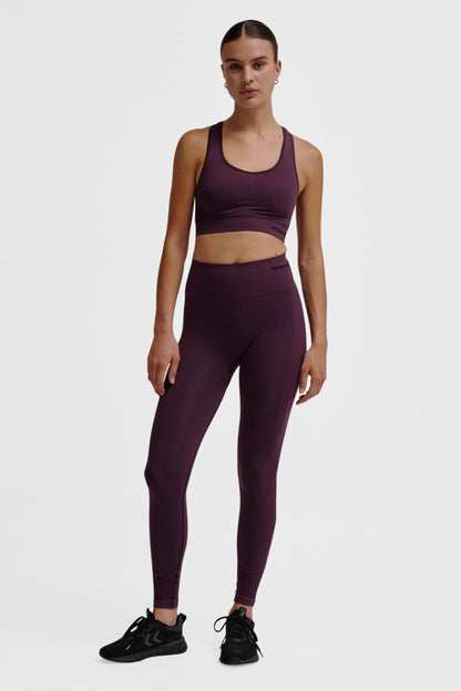 HUMMEL - Hmltif Seamless Sports Top - Plum Perfect