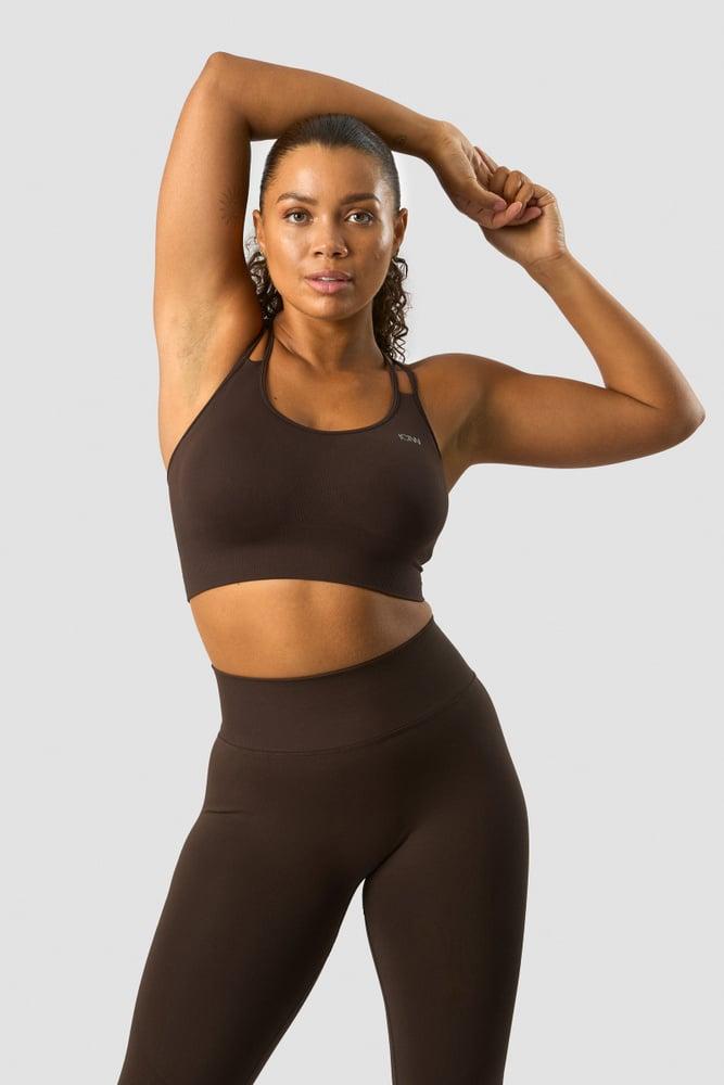 ICANIWILL - Define Seamless Sports Bra - Dark Brown