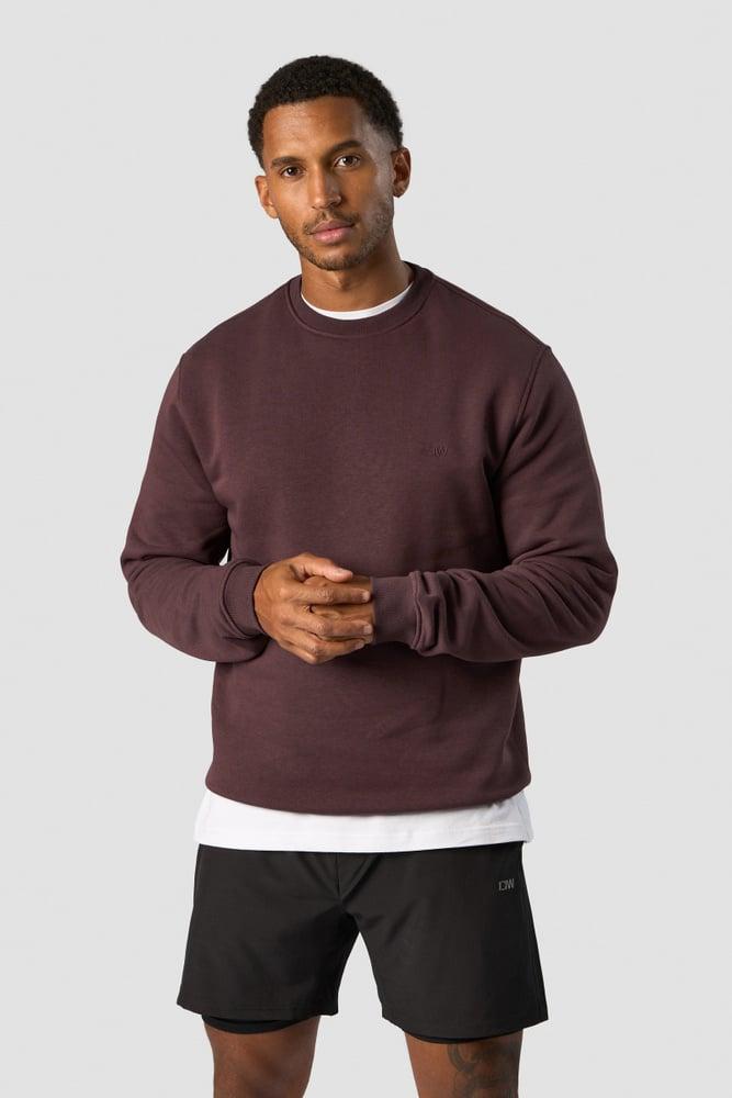 ICANIWILL - Everyday Crewneck Side Logo - Burgundy