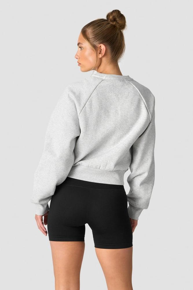 ICANIWILL - Everyday Cropped Crewneck - Light Grey Melange