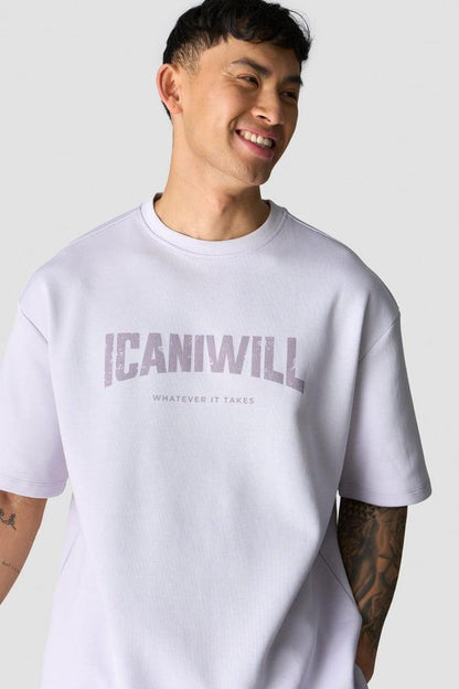 ICANIWILL - Revive Oversized T-shirt Print - Dusty Lilac