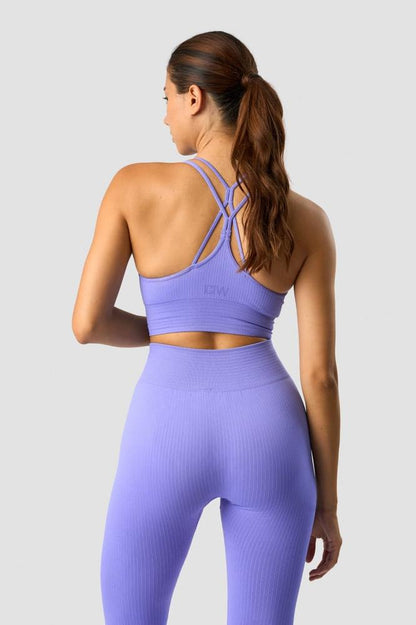 ICANIWILL - Ribbed Define Seamless Sports Bra - Dk Lavender