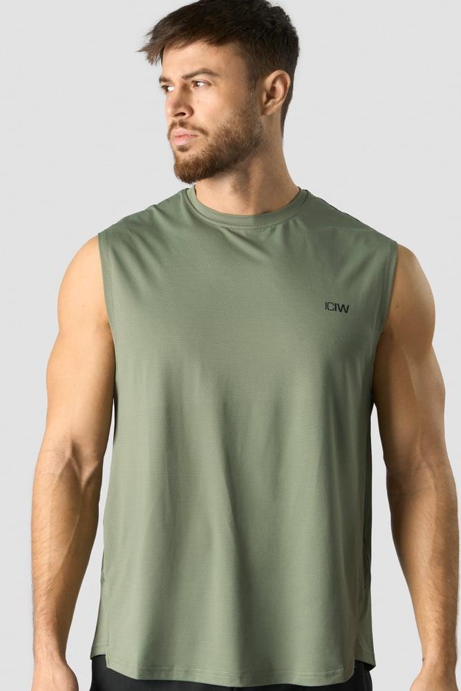 ICANIWILL - Stride Sleeveless T-shirt - Sea Green