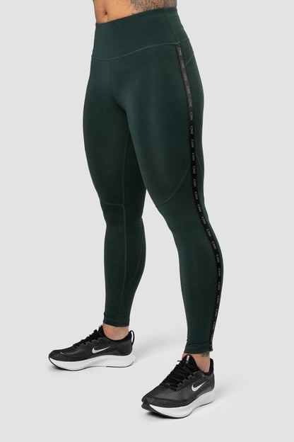 ICANIWILL - Ultimate Training Logo Tights - Deep Green