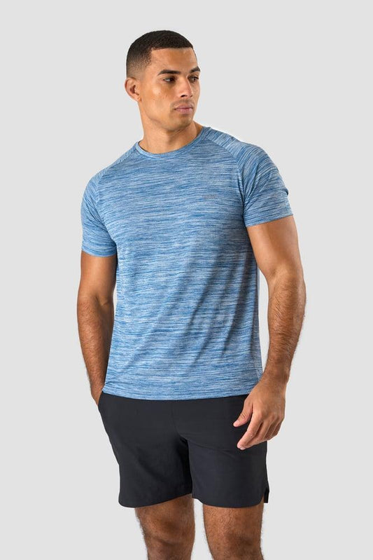 ICANIWILL - Workout Mesh T-shirt - Dark Blue Melange