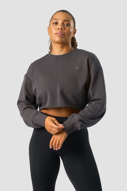 nimble cropped crewneck clay