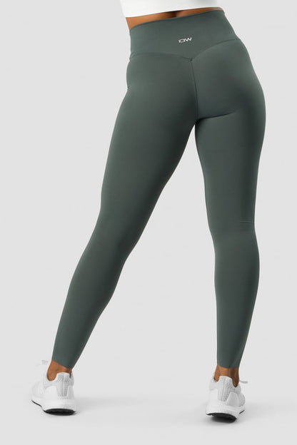 nimble v-shape tights elm green