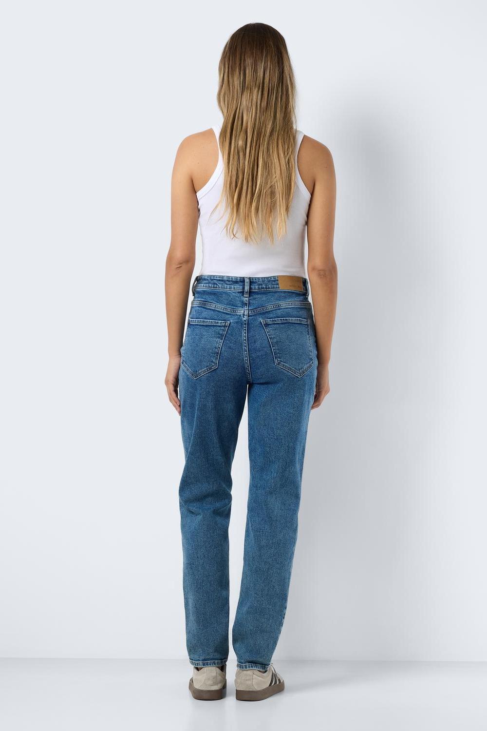 NOISY MAY - Daisy Hw Mom Fit Jeans - Blue