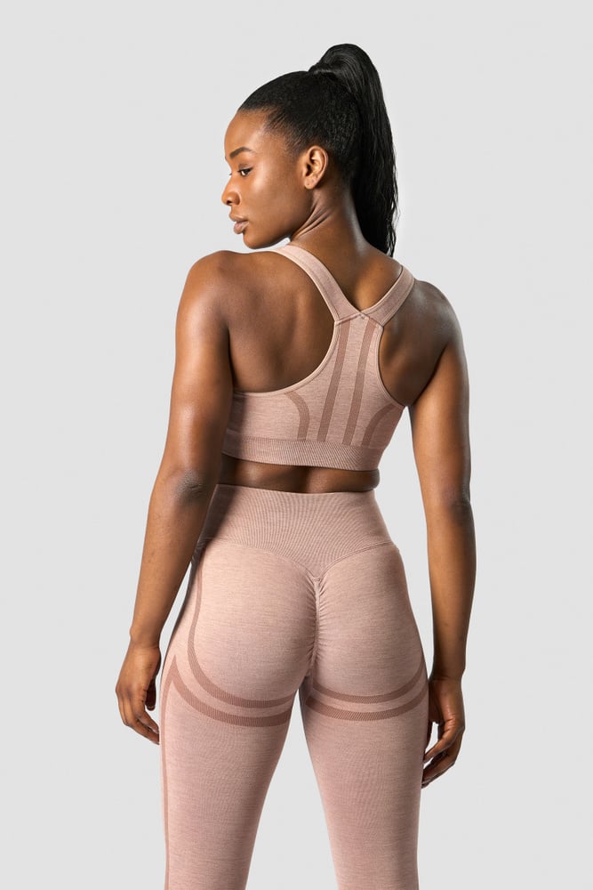 rush seamless sports bra mauve