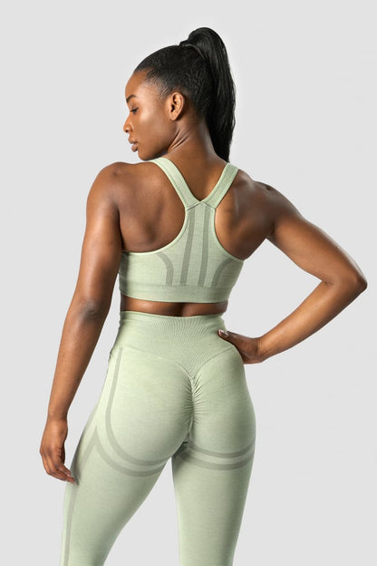 rush seamless sports bra sage green