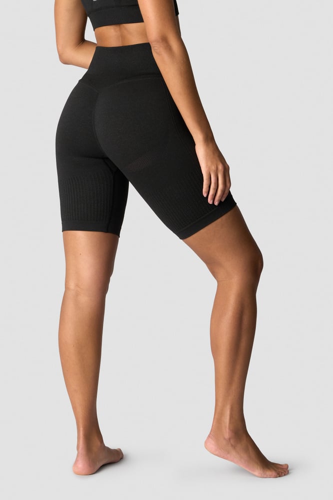 soft seamless biker shorts wmn black