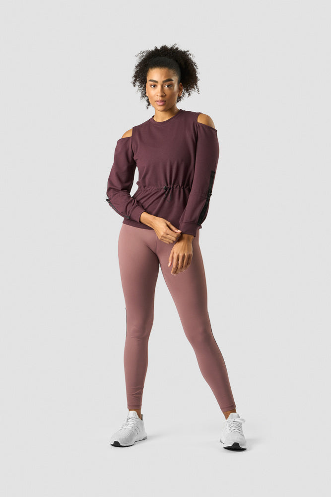 stance long sleeve wmn burgundy