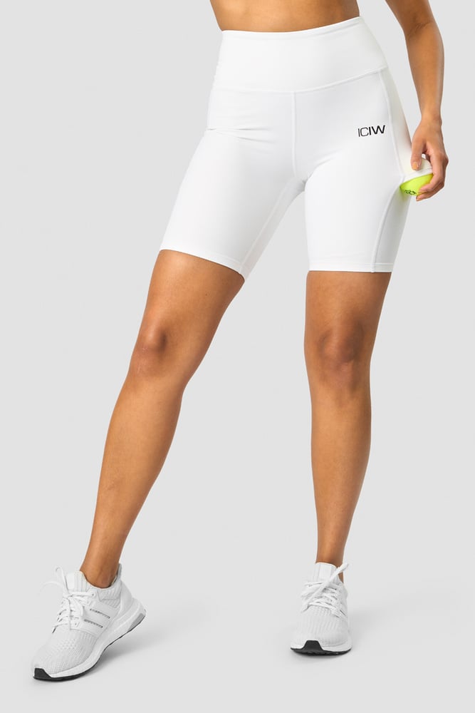 training biker shorts white