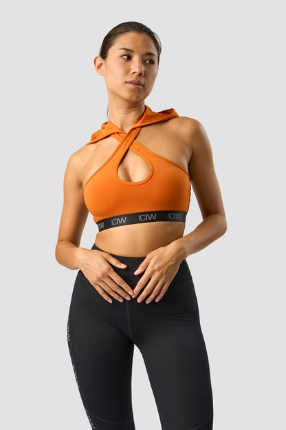 ultimate training hoodie sports bra amber